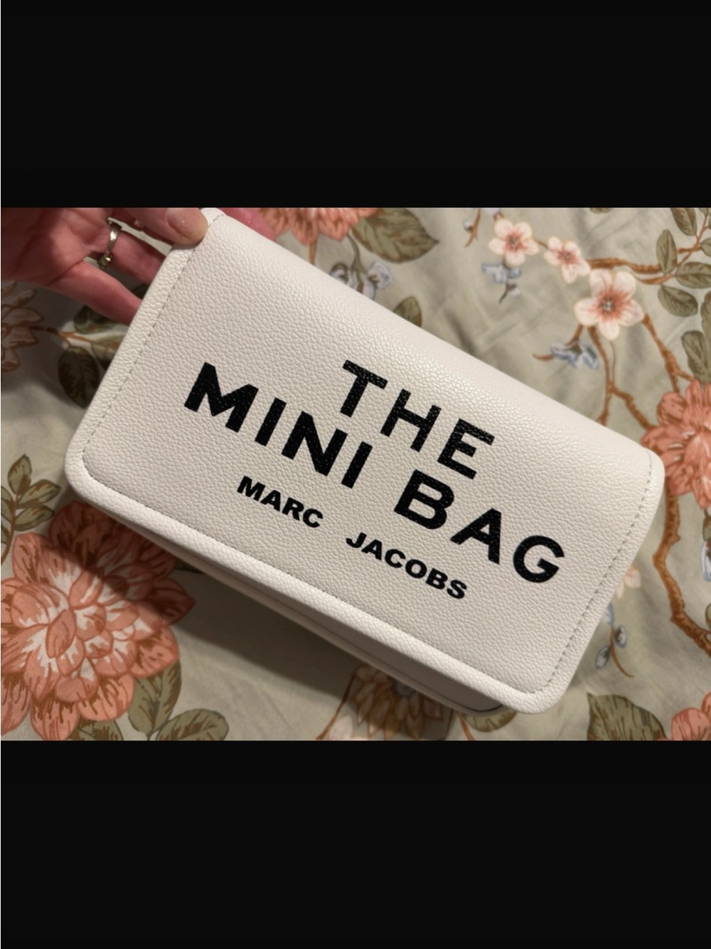 Marc Jacobs White 'The Mini Bag' Leather Crossbody Wallet